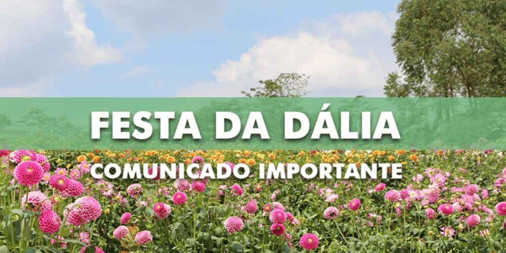 banner comunicado cancelamento festa da dalia