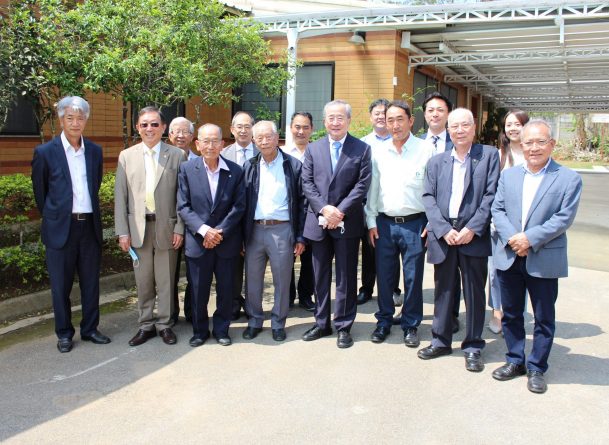 Representantes da Nippon Foundation, Diretoria da Enkyo e Gerente da Casa de Repouso Suzano - Ipelândia
